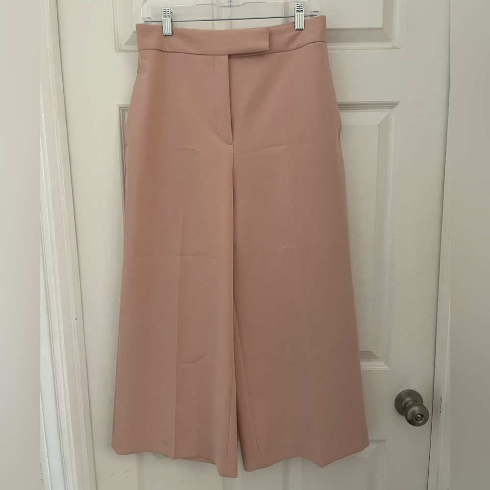 Zara Blush Pink Wide Leg Culotte Pants | High Waist | Size M